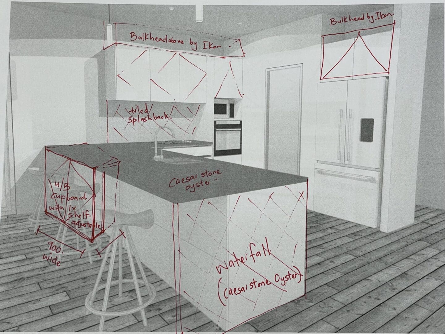 Documents of  specific kitchen design